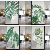 厨房窗户磨砂玻璃贴膜卫生间浴室透光不透明遮光静电磨砂贴纸免胶