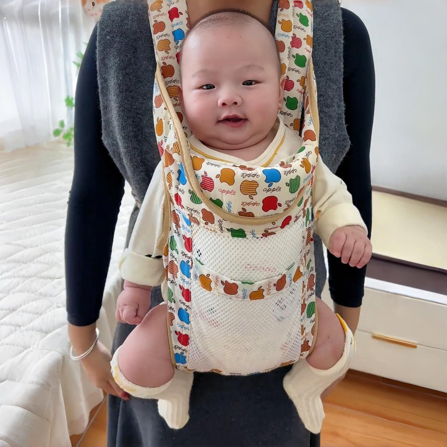 背带婴儿小月龄外出简易轻便款一岁以上后背式抱娃神器解放双手