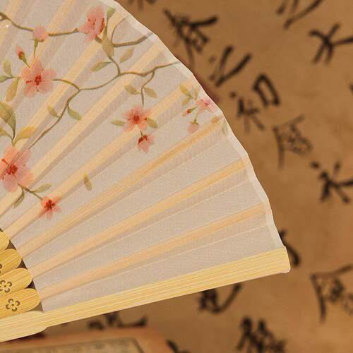 夏天扇子古风扇子折叠扇子古风折扇汉服扇新中式女扇舞蹈扇小扇子