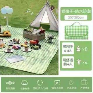 户外野餐垫加厚防潮垫可携式折叠地垫室内室外海滩露营帐篷防水坐