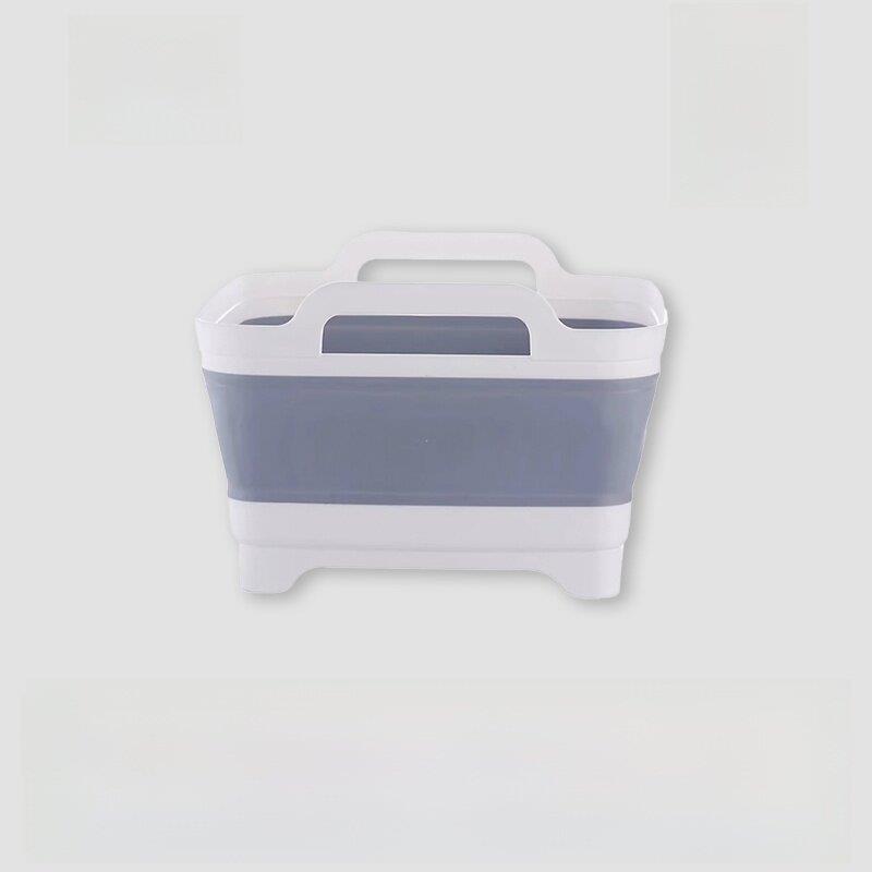 姜妍同款可折叠硅胶加厚洗菜盆厨房洗水果蔬菜沥水篮带把手菜篮子