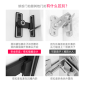 免打孔不锈钢门锁扣搭扣插销锁老式 门锁推拉移门锁房门闩门扣门栓
