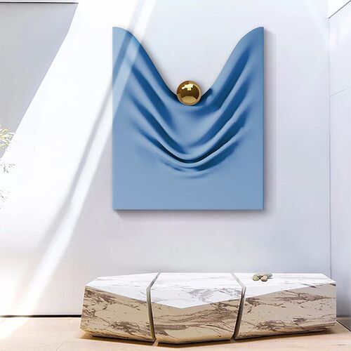 意式极简客厅背景墙装饰画3d立体入户玄关画样板间售楼部艺术挂画