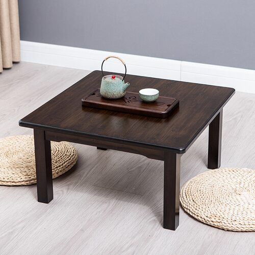 炕桌实木方桌正方形床上学习桌饭桌炕几楠竹榻榻米写字小茶几矮桌