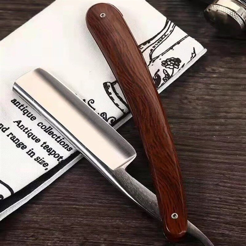 一体式金元800理发老式剃刀刮胡刀手动剃须刀刮剃头刀家用刮脸刀