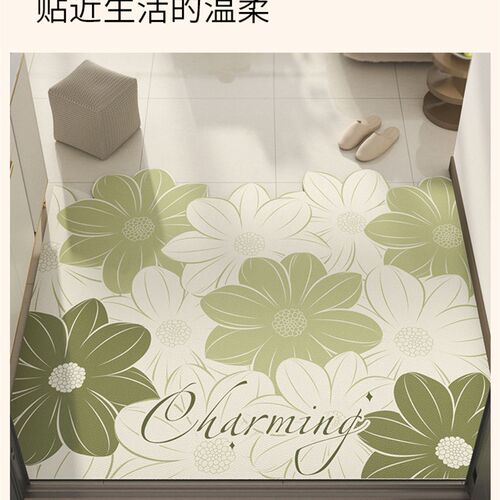 入户门地垫进门门口玄关脚垫pvc皮革免洗可擦门垫进户门耐脏地毯 - 封面