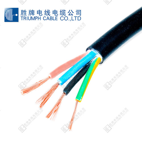 胜牌抗紫外 欧标橡胶多芯线  H05RN-F 5*0.5mm 工矿电源线/电灯线