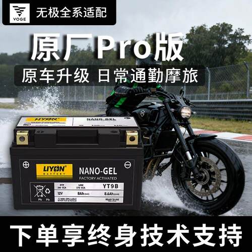 电池无极原厂150/250GT/300/500RR/CU525/650AC/DSXADV机车电瓶