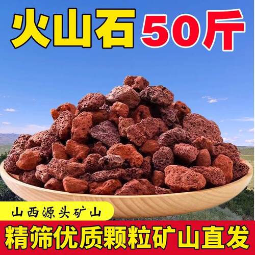 火山石颗粒鱼缸乌龟专用造景底砂过滤滤材园艺盆栽多肉兰花专用