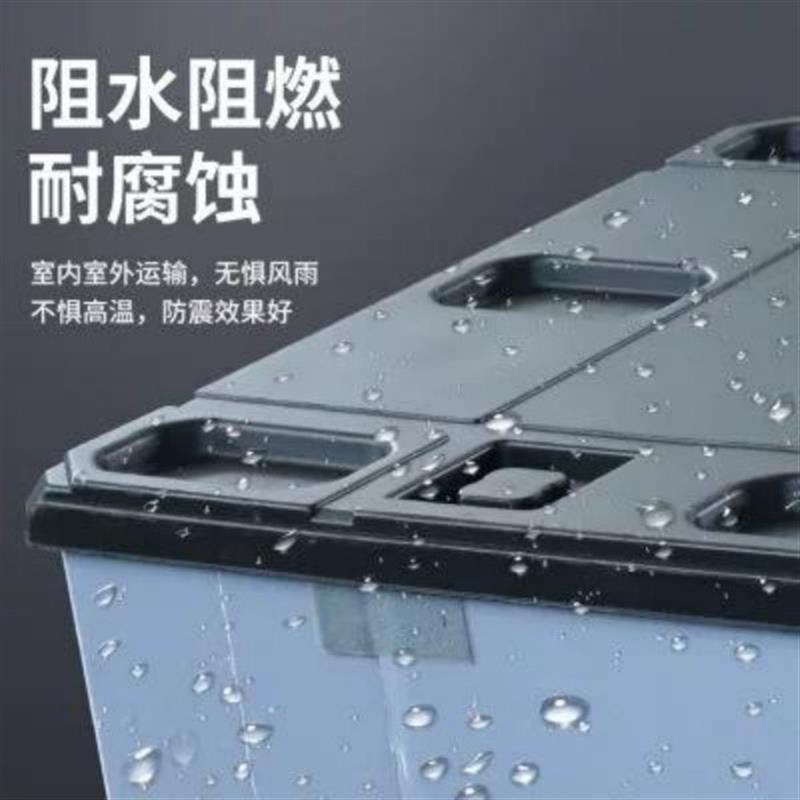 塑料围板箱可折叠蜂窝板工业物流仓储搬家高承重周转箱HDPE天地盖