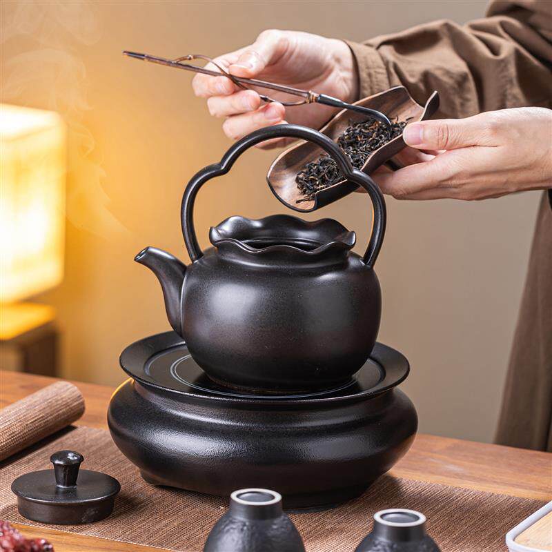 高档煮茶器电陶炉茶具套装耐高温陶瓷烧水壶中式煮茶炉家用煮茶壶