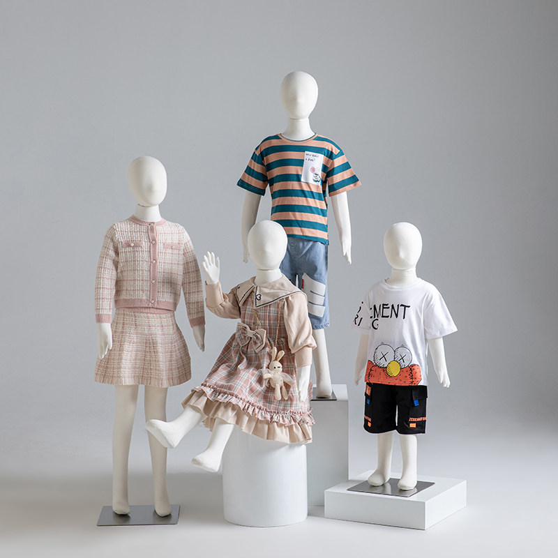 婴儿童模特服装橱窗道具软体女童青少年人偶童装店模特展示架全身