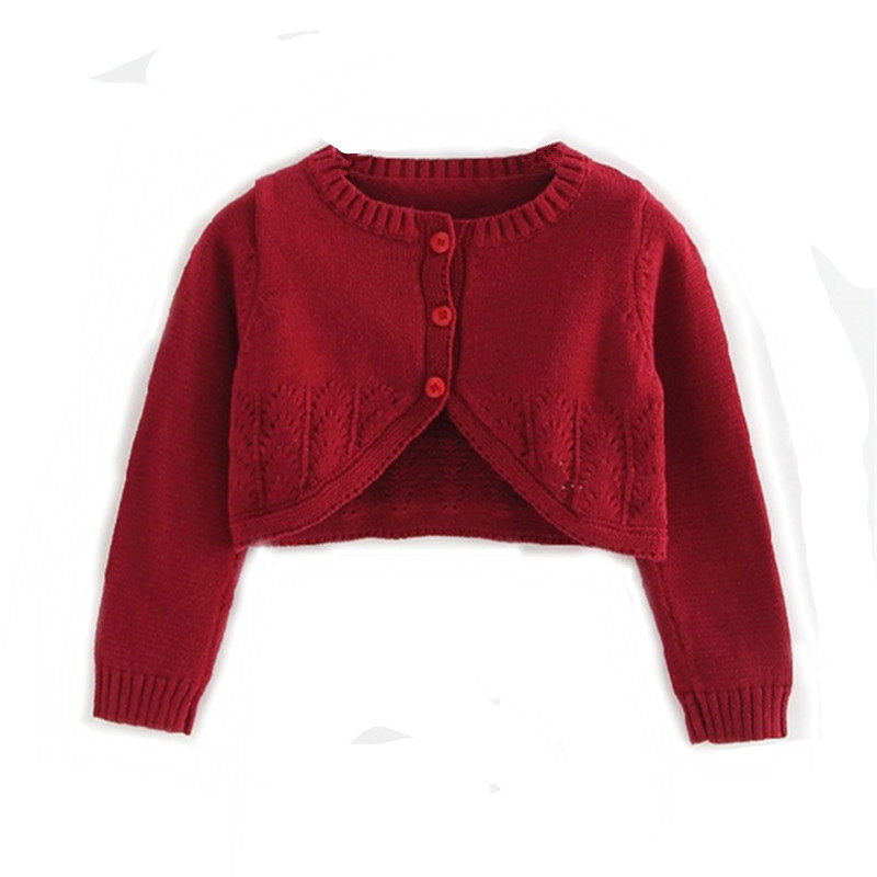 女童秋季装长袖薄款毛衣开衫儿童短款针织衫披肩礼服外搭棉线外套