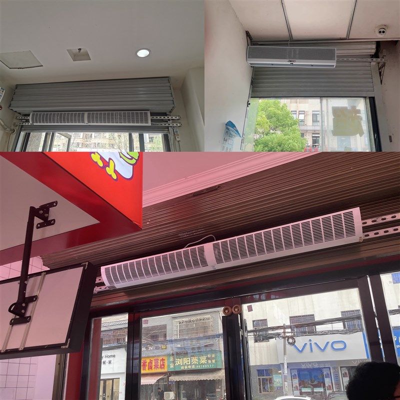 风幕机横杆支架不锈钢玻璃门安装空气幕卷闸门超长安装支架木门框