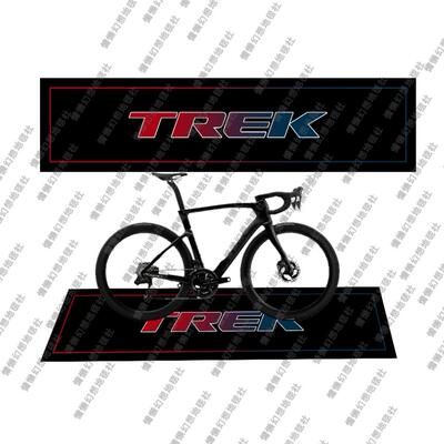 自行车地垫TREK崔克车垫骑行台垫公路车防滑耐脏室内展示地毯定制