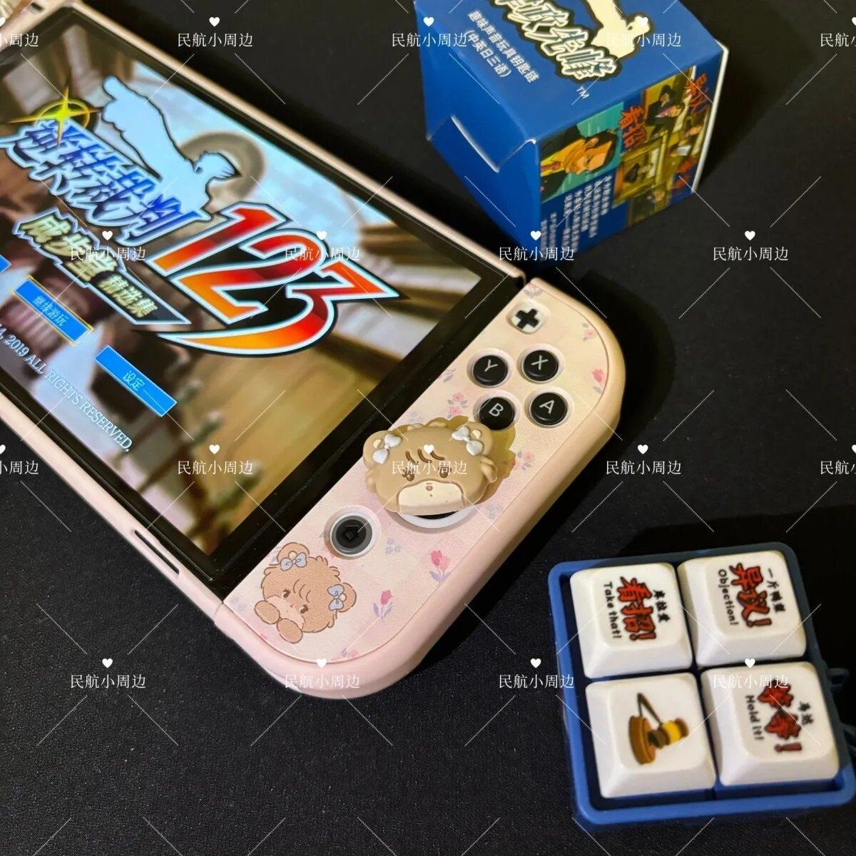 逆转裁判123同款发音按钮中日英三中发音
