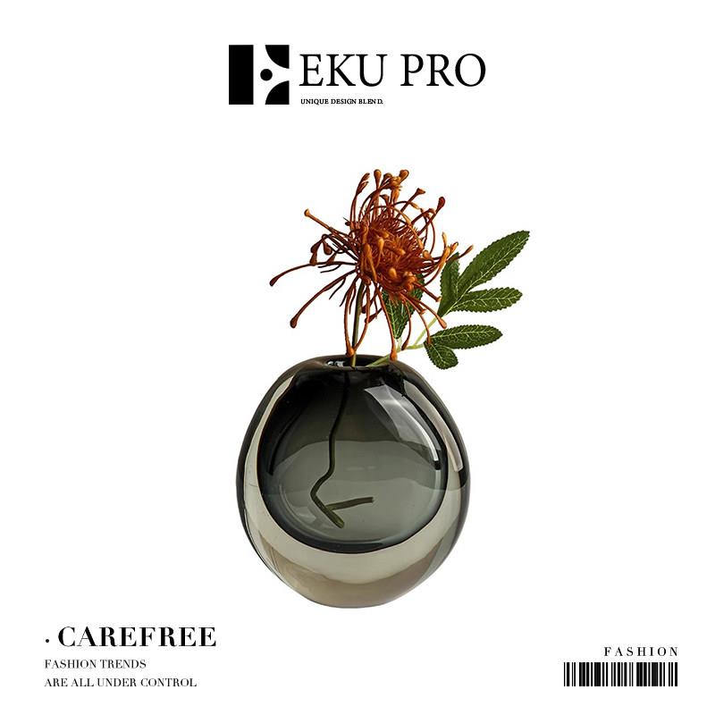 EKU PRO·悠然·轻奢简约玻璃花瓶圆球形水滴加厚水培 | Carefree