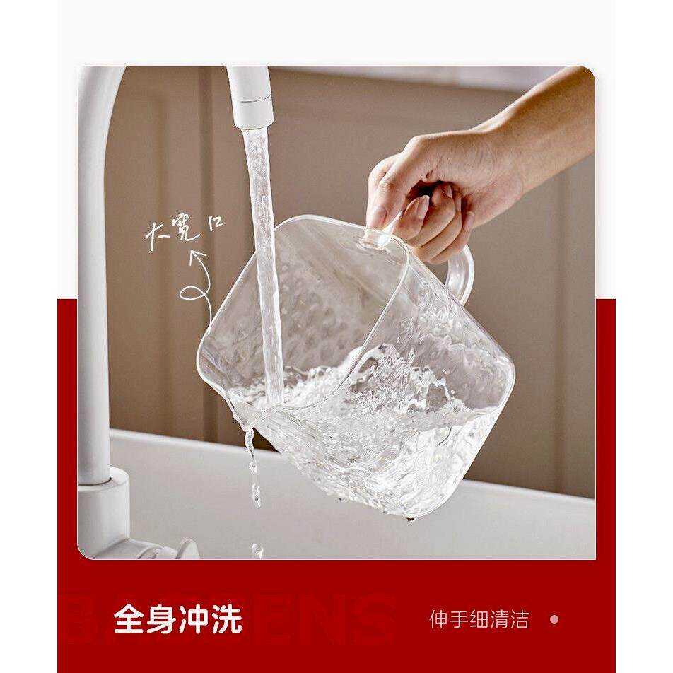 巴森D2高硼硅玻璃方杯水壶家用耐高温加厚耐热玻璃壶大容量泡茶壶