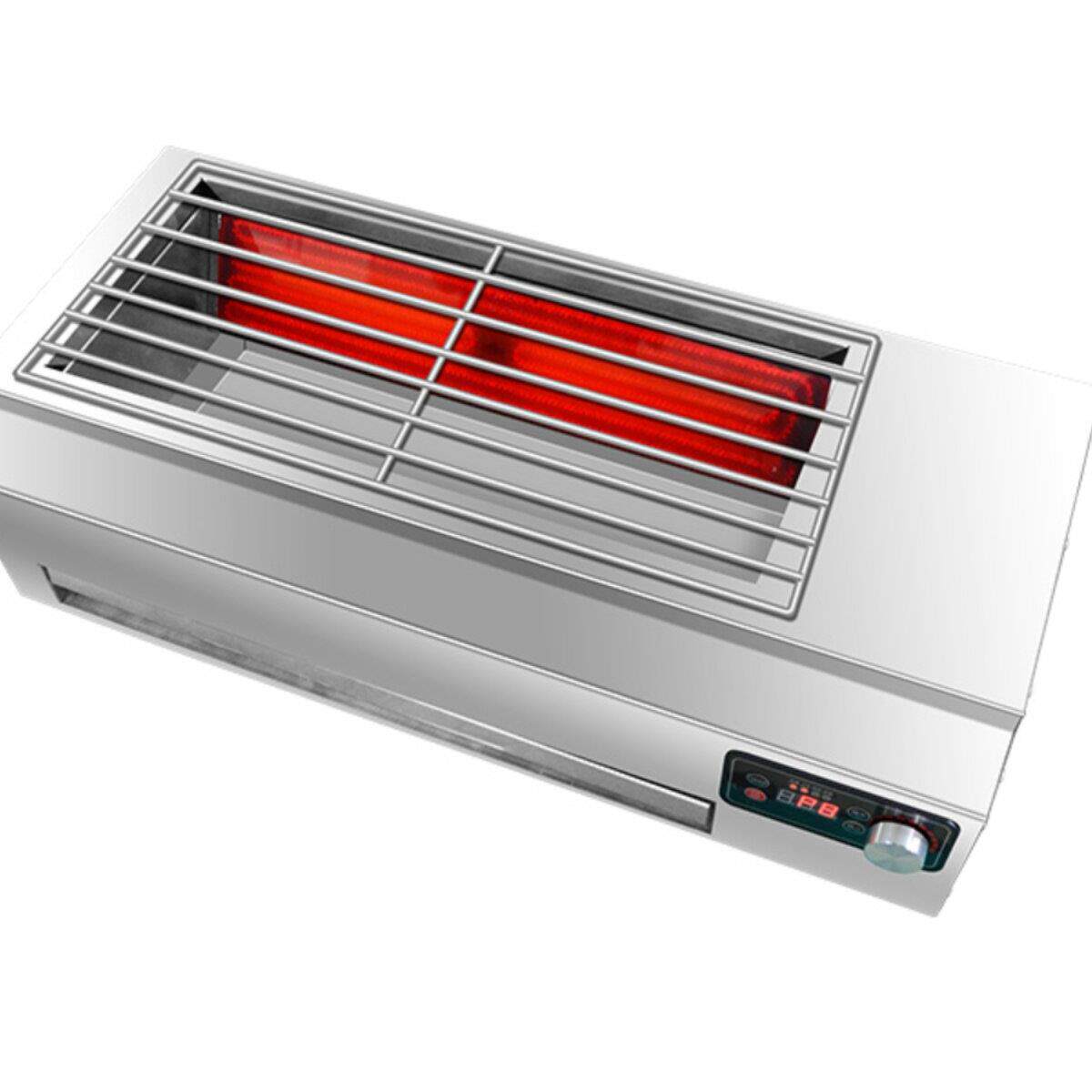 一辰电烧烤商用无烟光波电烧烤机双面加热延伸面筋羊肉串烧烤架