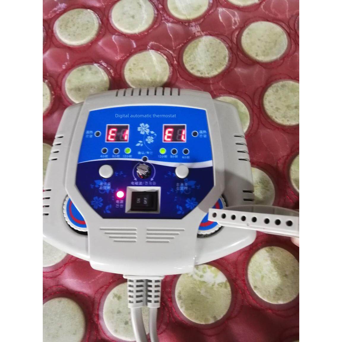 玉石床垫开关电加热恒温器超长波定时数显双温双控开关恒温器