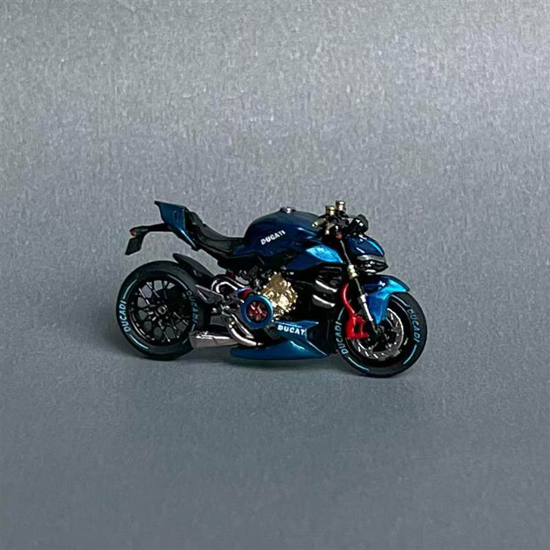 1:64 1/64 摩托车模型 3D打印杜卡迪街头霸王 V4沙盘模型