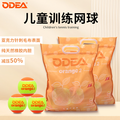 欧帝尔儿童橙球50%减压训练网球