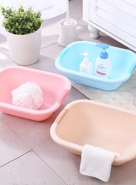 尿布台小水盆专用配件长方形椭圆形婴幼儿宝宝洗屁股PP塑料脸盆