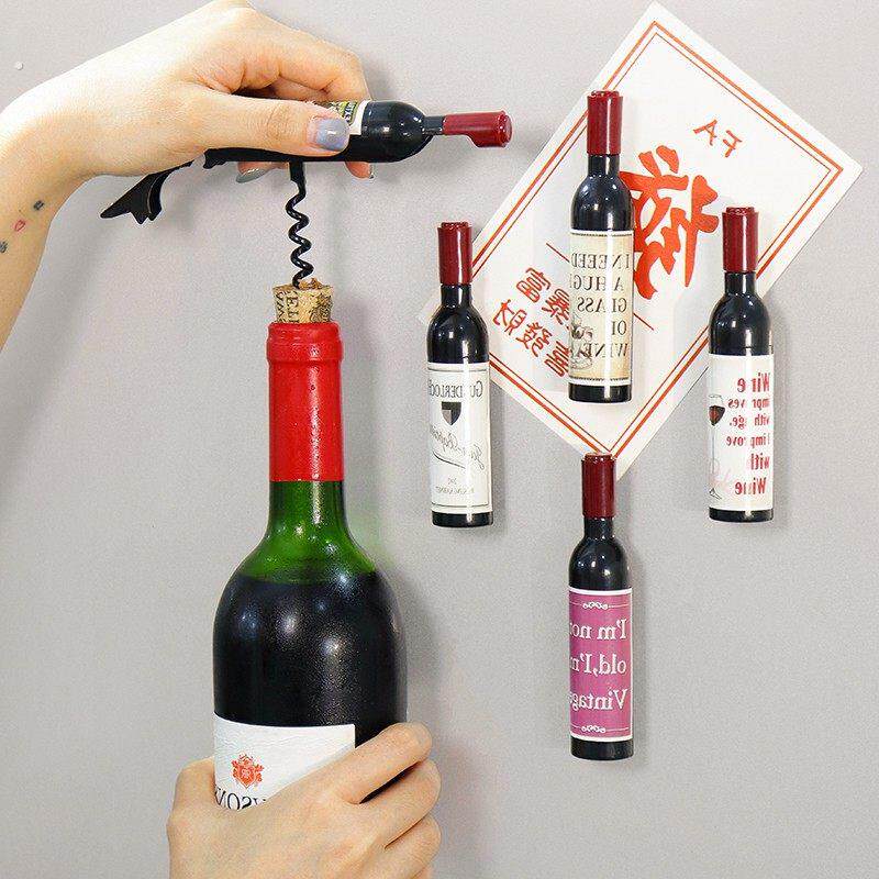 【红酒冰箱贴】冰箱贴红酒开瓶器家用磁吸啤酒瓶起子葡萄酒启瓶器