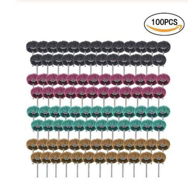 百洁布磨头2.35mm柄去毛刺抛光除锈飞翼不锈钢拉轮纤维尼龙打磨头,五金/工具,其他机械五金,淘宝优惠券,粉丝福利购,淘宝优惠卷