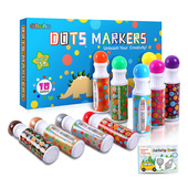 Ohuhu儿童点点笔可水洗12色涂鸦画笔小学生水溶性绘画套装 宝宝趣