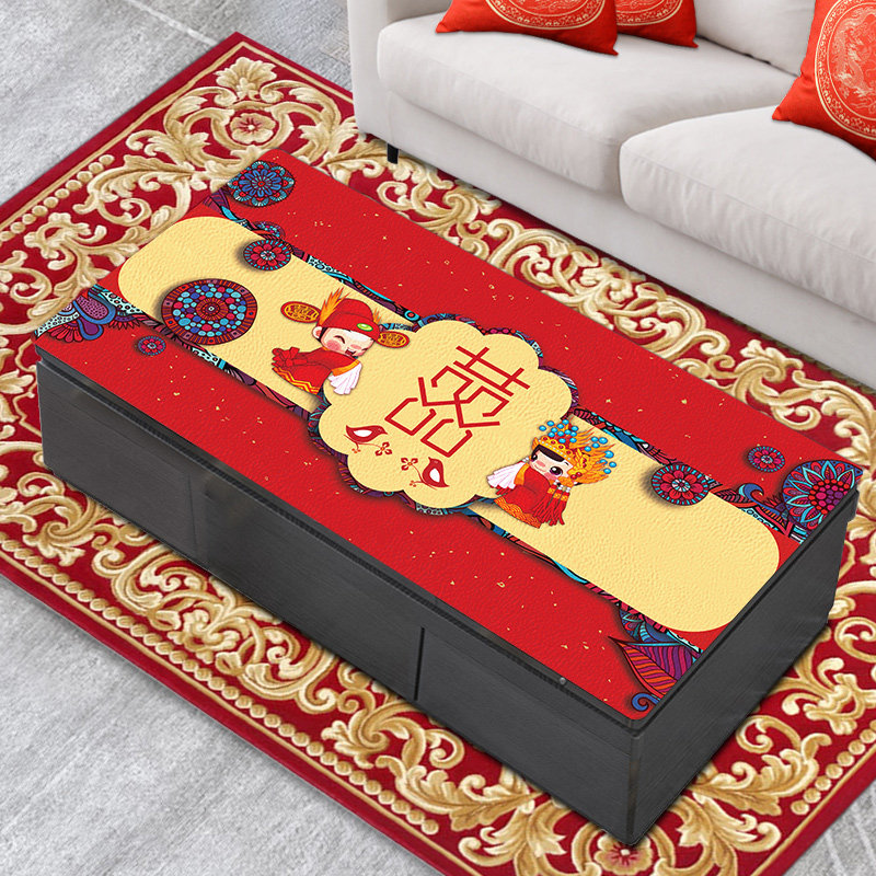 喜庆结婚桌布防水防油免洗皮革桌垫茶几垫中式婚礼餐桌布艺桌子垫,居家布艺,桌布,淘宝优惠券,粉丝福利购,淘宝优惠卷