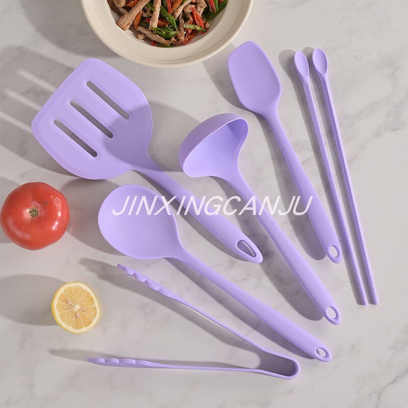 韩国食品级硅胶全套锅铲套装不粘锅炒勺家用食物夹刮刀汤勺煎铲