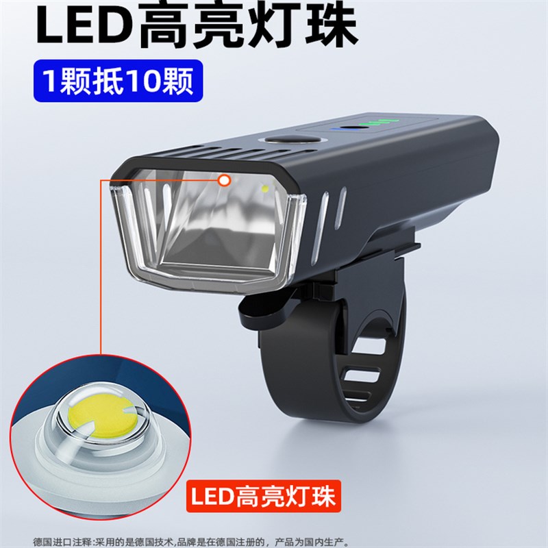 电动车灯超亮led大灯夜间免接线前大灯电瓶外接灯改装超亮强光款