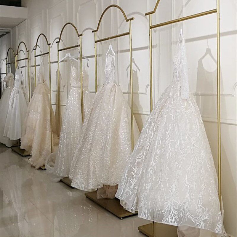 婚纱架子高档展示架网红婚纱店礼服旗袍专用落地货架加粗架子定制