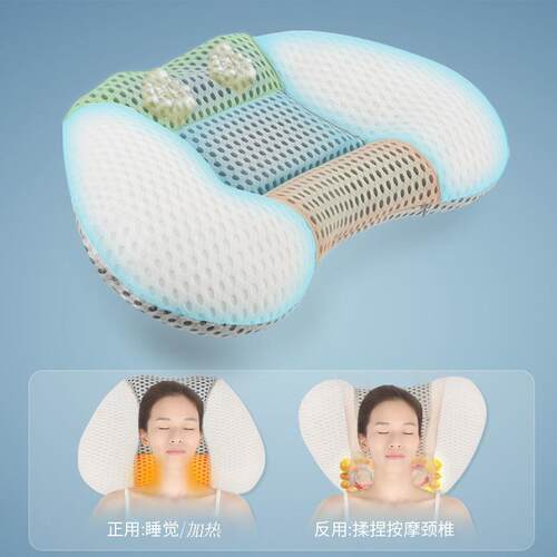 按摩一体枕颈椎枕颈椎护颈枕加热枕劲椎枕高低拉伸枕芯
