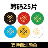 UHUY Texas Hold 'em Ceramic Chips 25 pieces, professional high-end Texas Hold 'em poker cards without face value 43mm thumbnail 7