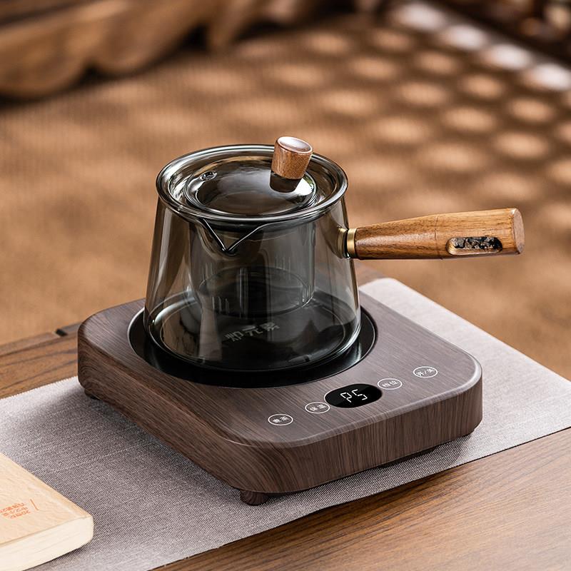 电陶炉煮茶器套装小型家用玻璃煮茶壶侧把壶办公室静音茶炉烧水壶图片