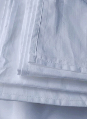 宾馆酒店床单被套枕纯棉单双人单件全棉白色厚段条医院床上用品