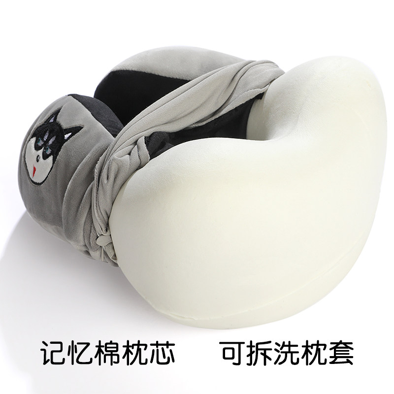 U型枕记忆棉护颈枕便携成人学生开车飞机U形枕头保护颈椎脖子靠枕,床上用品,U型枕/便携枕,淘宝优惠券,粉丝福利购,淘宝优惠卷