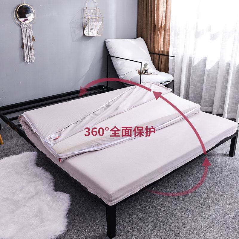 纯棉加厚防滑乳胶床垫保护套拉链式6面全包床笠定制榻榻米床套罩
