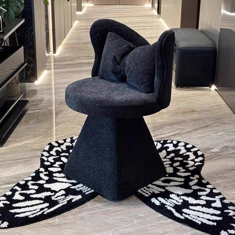 蝴蝶椅单独可旋转卧室化妆台凳子轻奢法式简约设计师女生用梳妆椅