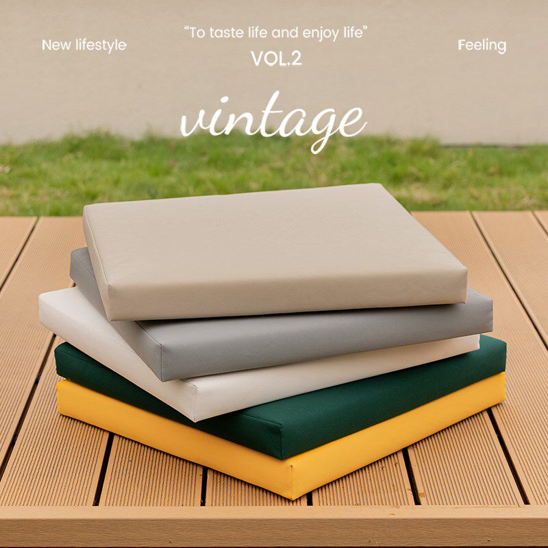 户外防水防晒坐垫椅垫飘窗卡座方形垫子海绵藤椅座垫室外用防潮