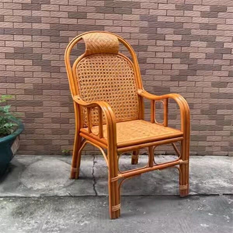 天然真藤椅休闲阳台单人老人高靠背藤编家用客厅椅子办公电脑滕椅,住宅家具,阳台椅,淘宝优惠券,粉丝福利购,淘宝优惠卷