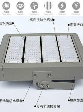LED模组隧道灯投光灯广场篮球场仓库厂房车间工矿灯户外亮化工程