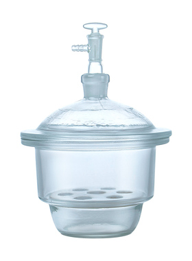 玻璃干燥器送瓷板棕色真空 150 180 210 240 300 350 400mm