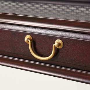 宋韵非洲小叶紫檀书架实木书橱架新中式书柜赞比亚血檀置物架书房