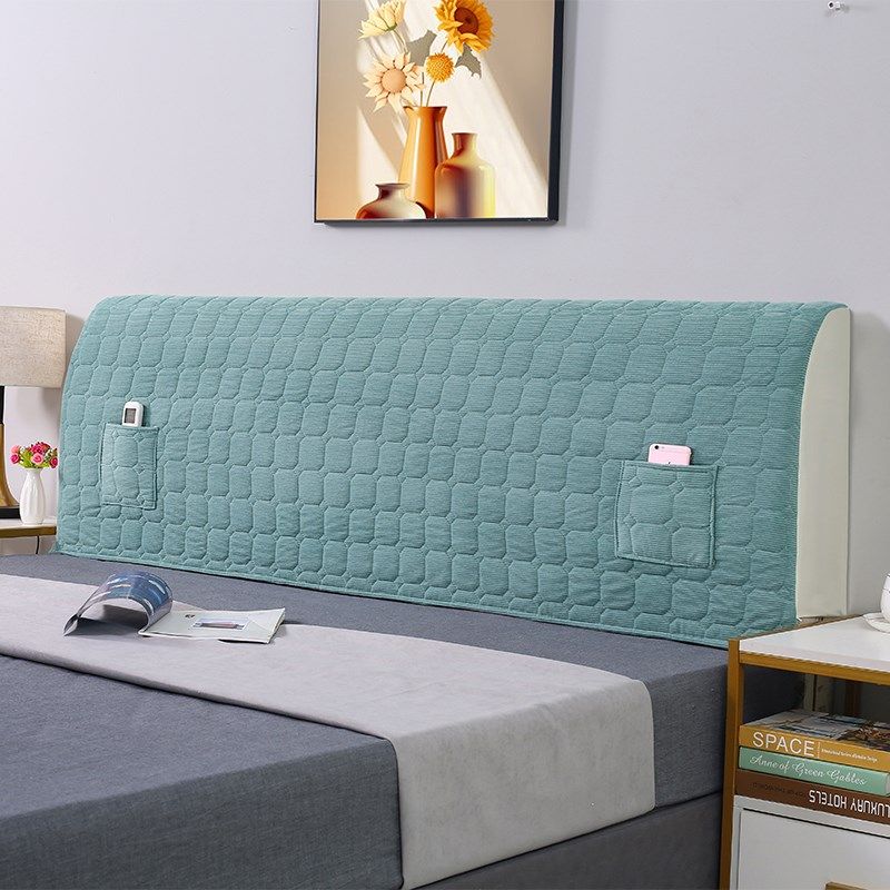 床头罩套加厚新款全包防尘床头罩床头套软包木床通用床靠背罩1米,居家布艺,床头罩,淘宝优惠券,粉丝福利购,淘宝优惠卷