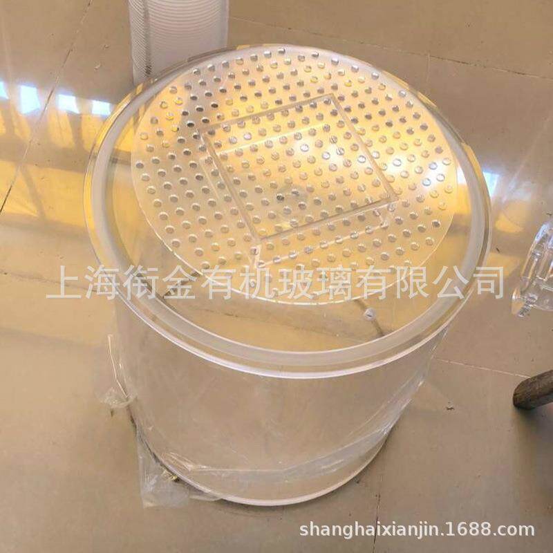 高透明亚克力密封桶有机玻璃密封罐子抽真空密封容器正负压桶订做