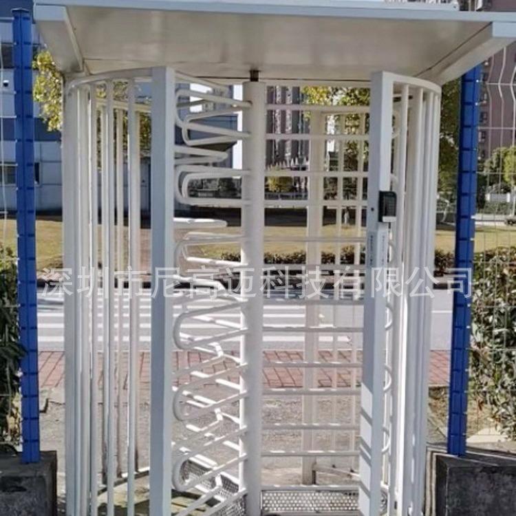 安全通道旋转栅门不锈钢人行立式辊闸机成品全高旋转闸门手推滚动