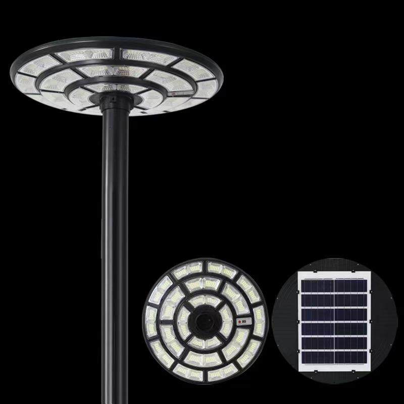 太阳能户外灯庭院灯路灯小区超亮大功率新款高杆景观照明飞碟圆灯